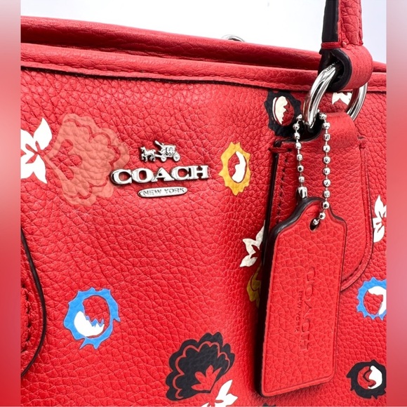 Coach Nolita Satchel In Floral Print Pebble Leather - Picture 5 of 9